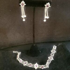 Napier vintage earrings and bracelet set